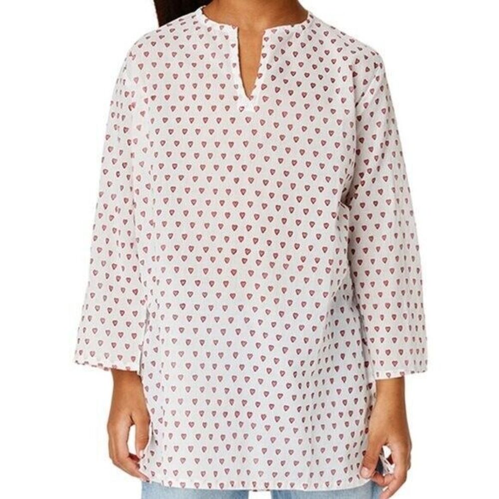 ROLLER RABBIT NWT Signature Pink Hearts Kurta Top‎ Tunic Size 6
